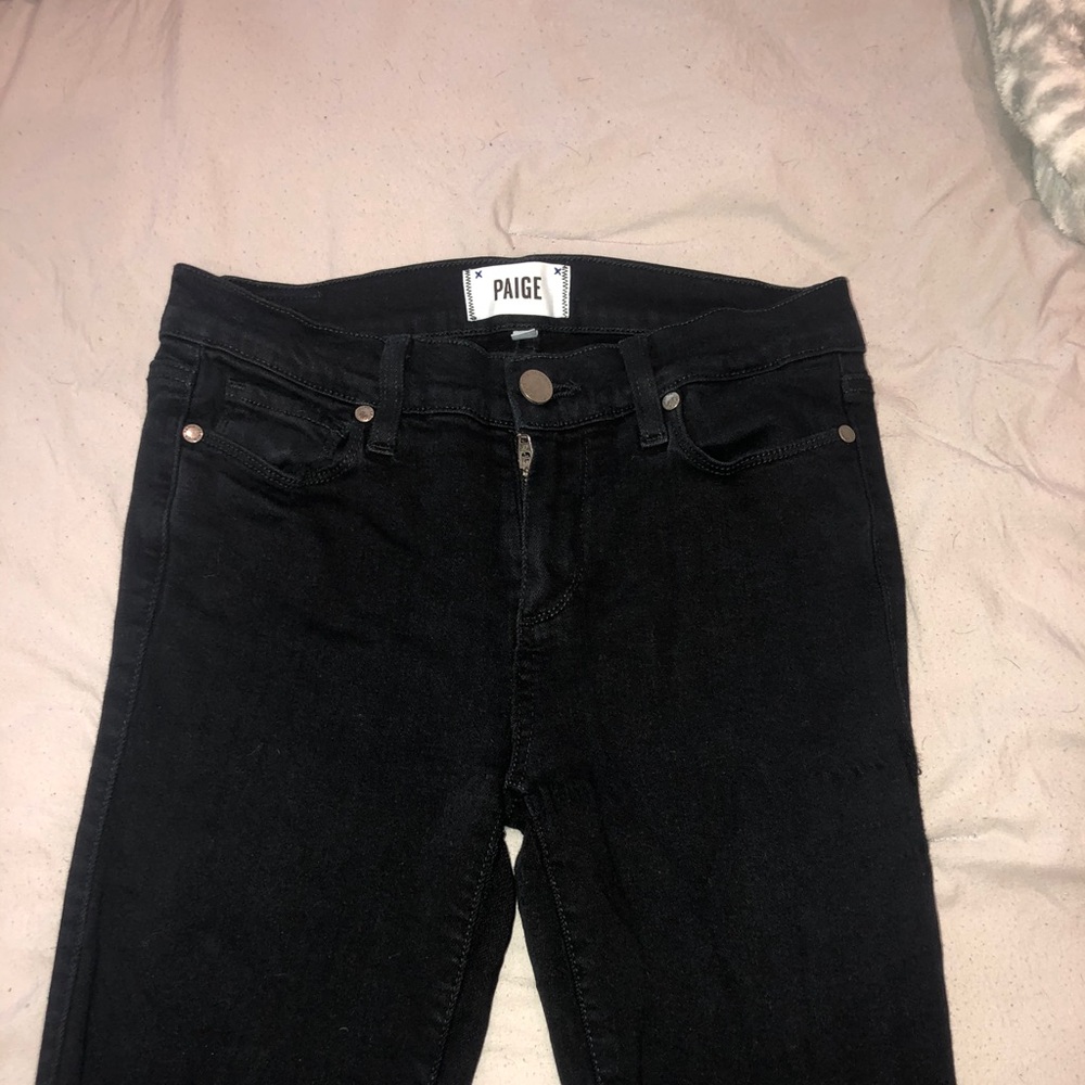 Paige black skinny jeans